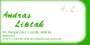 andras liptak business card