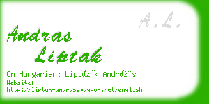 andras liptak business card